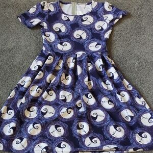 Lularoe Nightmare Before Christmas Amelia Dress Size M